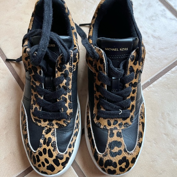 Michael Kors women’s Leopard Print Sneakers - Picture 1 of 4